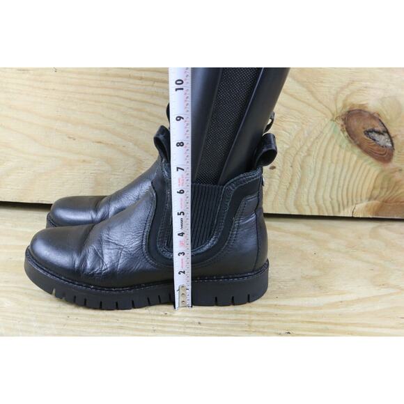 Pajar Canada Boots Womens 8 Black Leather Prian Chelsea Slip On Bootie Shoes - Picture 11 of 11